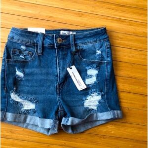 Rue21 High Rise Distressed Shorts Ultimate Stretch Shortie